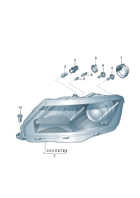 34G941029-Halogen double lamp