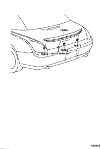 7608524070B4-SPOILER SUB-ASSY, REAR