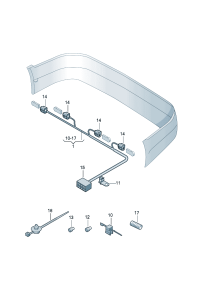 34D971095-Ultrasonic wave Wire, sensor  Bumper   D-09.01.2017
