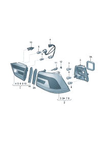 34G945093-Taillight Excludes: