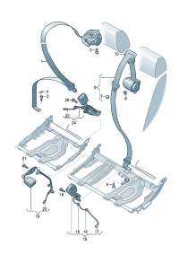 83G857805AGLE-S/belt assy -3 Atm & s/belt tensioner  D -04.05.2020 (rock gray/satin black)