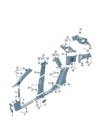 83G867234-Trim-a pillar