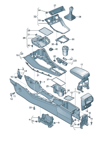 83G864260-Frame assy-trim