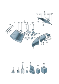 83G845099ANVB-Glass, windshield