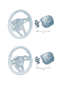 83G880201D-Unit assy-steering wheel air bag **Install now only * * **Order when ordering * *