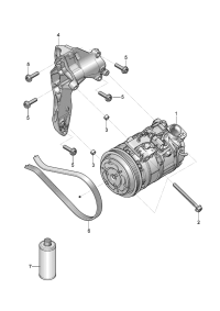 4N0820803A-Compressor, a/c For coolants: