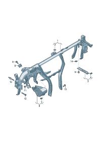 83G857017-Member, instrument panel cross