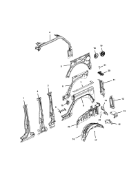 68302755AB-REINFORCEMENT QUARTER INNER