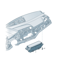 8YD880204D-Air bag unit (Co-pilot position) [Note] * * * * * * **Install now only * * **Order when orde