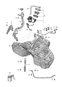 975201021AC-Fuel tank with pump, sensor: