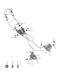 52022397AC-MUFFLER AND TAILPIPE EXHAUST