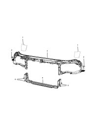 68174972AF-(F)CROSSRAIL FRONT SUPPORT