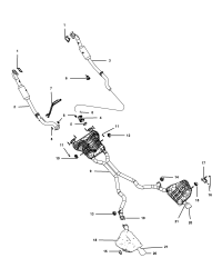 52022411AC-RESONATOR AND TAILPIPE EXHAUST