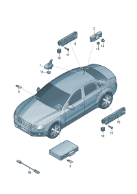 4G0035503J-Antenna assy-roof