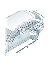 4G5853345B2ZZ-Garnish assy-side window