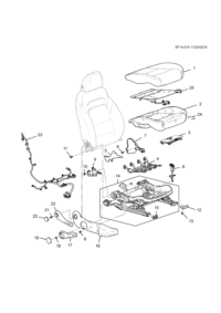 84072829-Cover, front seat adjuster inboard: 446 frame