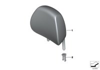 52207331390-Headrest leather