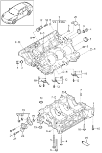 94610100125-Case crank Yet: Piston Porsche panamera:        See technical information Lo