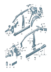 11A809405-Panel, quarter inner