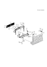84693861-Plate, radiator air, upper (incl 7)