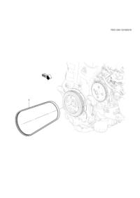 12636132-Belt, water pump