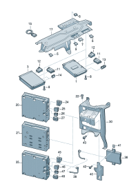 4E0910593N-Control unit & software, For digital radio receiver   * Note technology * Production infor