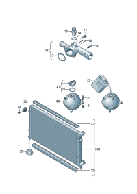 1KD121251F-RADIATOR VW-BORA/AUDI/SKODA