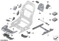 52105A4A171-Gear seat adjust lh