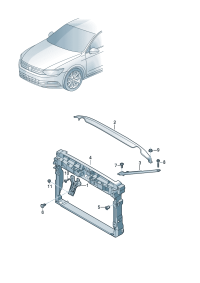 3GD806929-Bracket Bracket, cowl top
