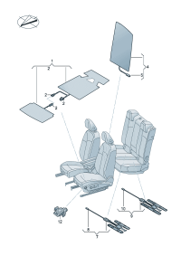 11G963555-Heating element-seat