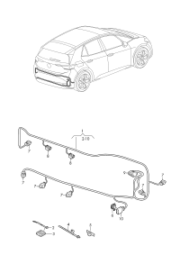 11D971104-Harness, bumper