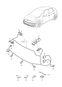 11D971095-Harness, bumper