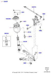 6L1Z5A972A-Rod, repair kit incl hardware