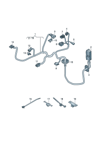 5Q0972703-Receptacle, flat contact Connector Motor, window regulator