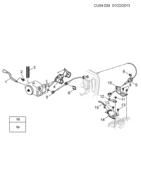 7812853-Spring, transmission control lever