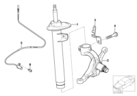 31316785585-SHOCK ABSORBER FRT LFT E38/5SR