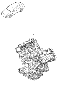 95810093505-Engine assy-short Unassembled