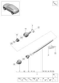 95B501203H-Shaft, half swing D  -20.10.2022