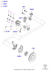 6L8Z2001A-Kit-caliper brake pad, warranty of conformity