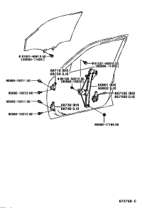 69801AC010-REGULATOR SUB-ASSY, FRONT DOOR WINDOW, RH