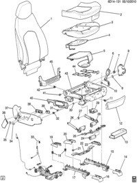 19259317-Kit, driver seatbelt inst. (incl 47) (ebony)