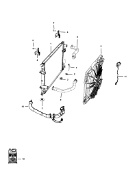 55111388AB-(F)FLEX. HOSE RADIATOR OUTLET