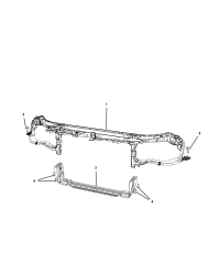 68142203AB-(F)CROSSRAIL FRONT SUPPORT