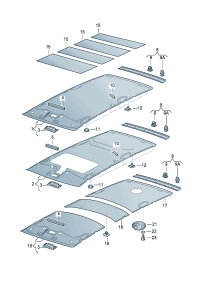 1J6867617A2XP-Moulding, pearly gray end