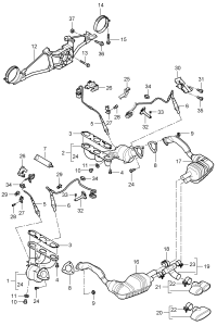 99611110754-Grommet Manifold, exhaust Deprecated parts