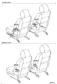 8219133070-WIRE, FRONT SEAT, RH