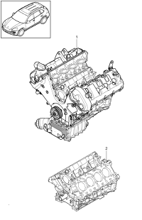 94810094860-Engine assy-short Porsche panamera:       M 9 05541  M G 9 04965 