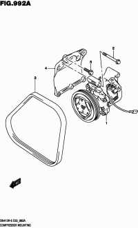 9514157M00-V-BELT(4PK 950)
