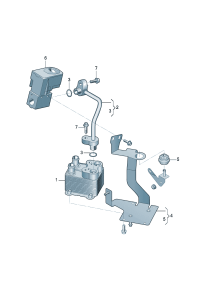 4G0816136H-PORSCHE CAYENNE OILCOOLER 2007