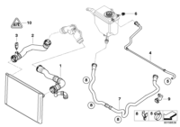 17127519256-RADIATOR HOSE/E60